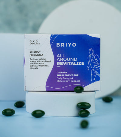 briyo briyo supplements all around revitalize multivitamin for energy and metabolism all around revitalize amino acids natural extracts amino acid blend vitamins minerals